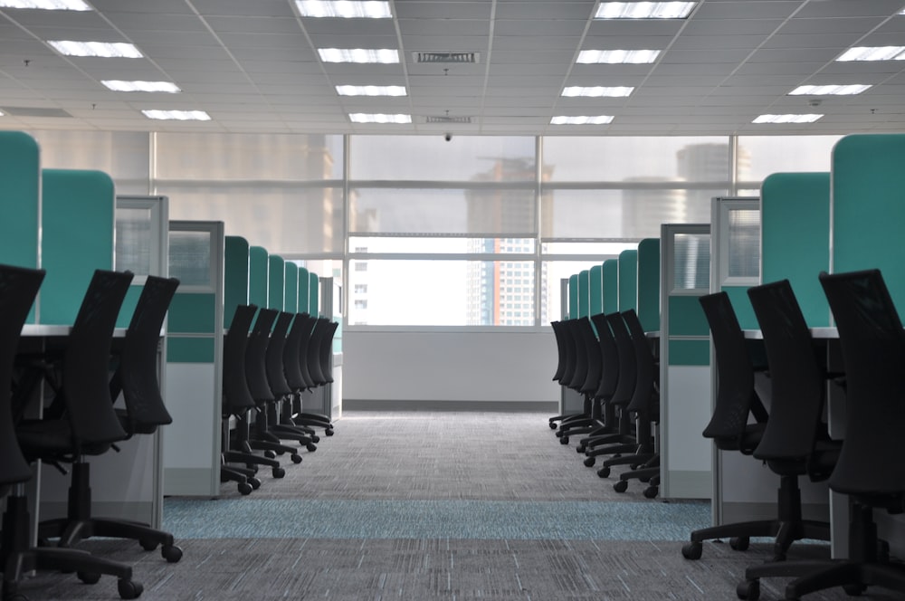 Clean modern office interior in South Florida